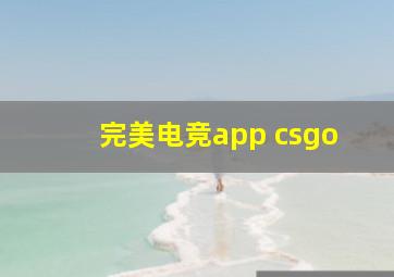 完美电竞app csgo